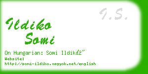 ildiko somi business card